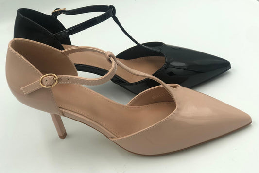 DECOLLETE LUCIDA NERA O CIPRIA