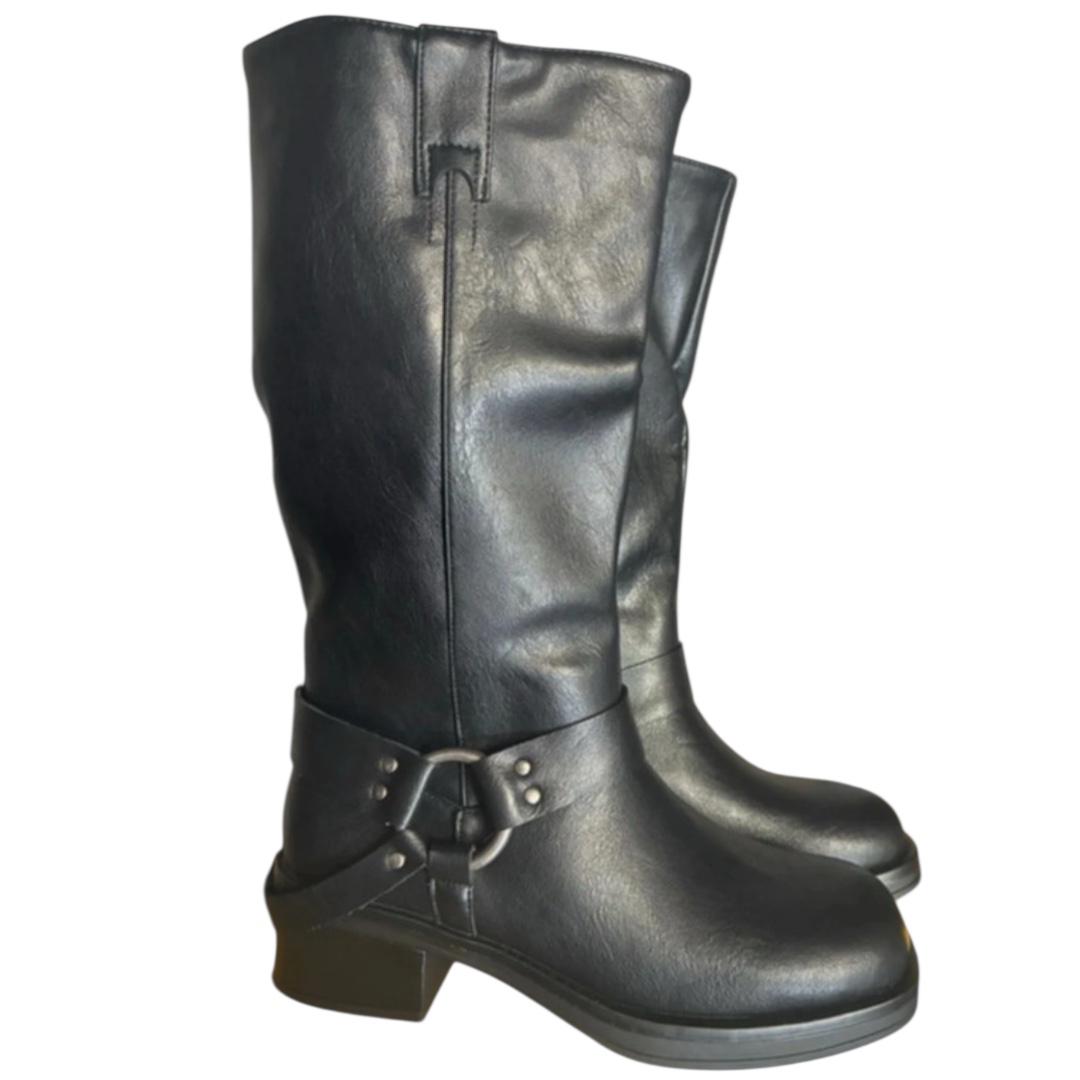 stivale biker una fibbia