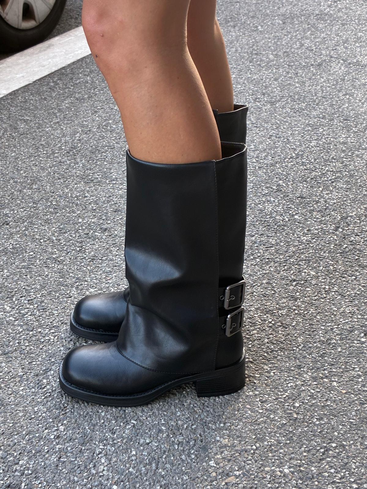 stivale Biker due fibbie