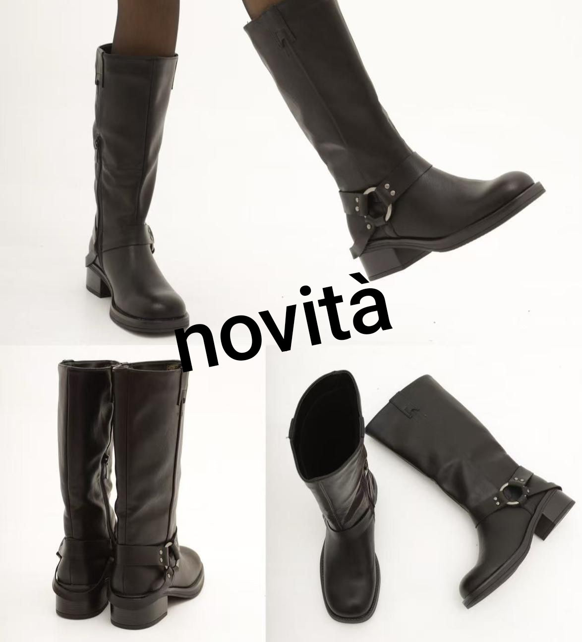 stivale biker una fibbia