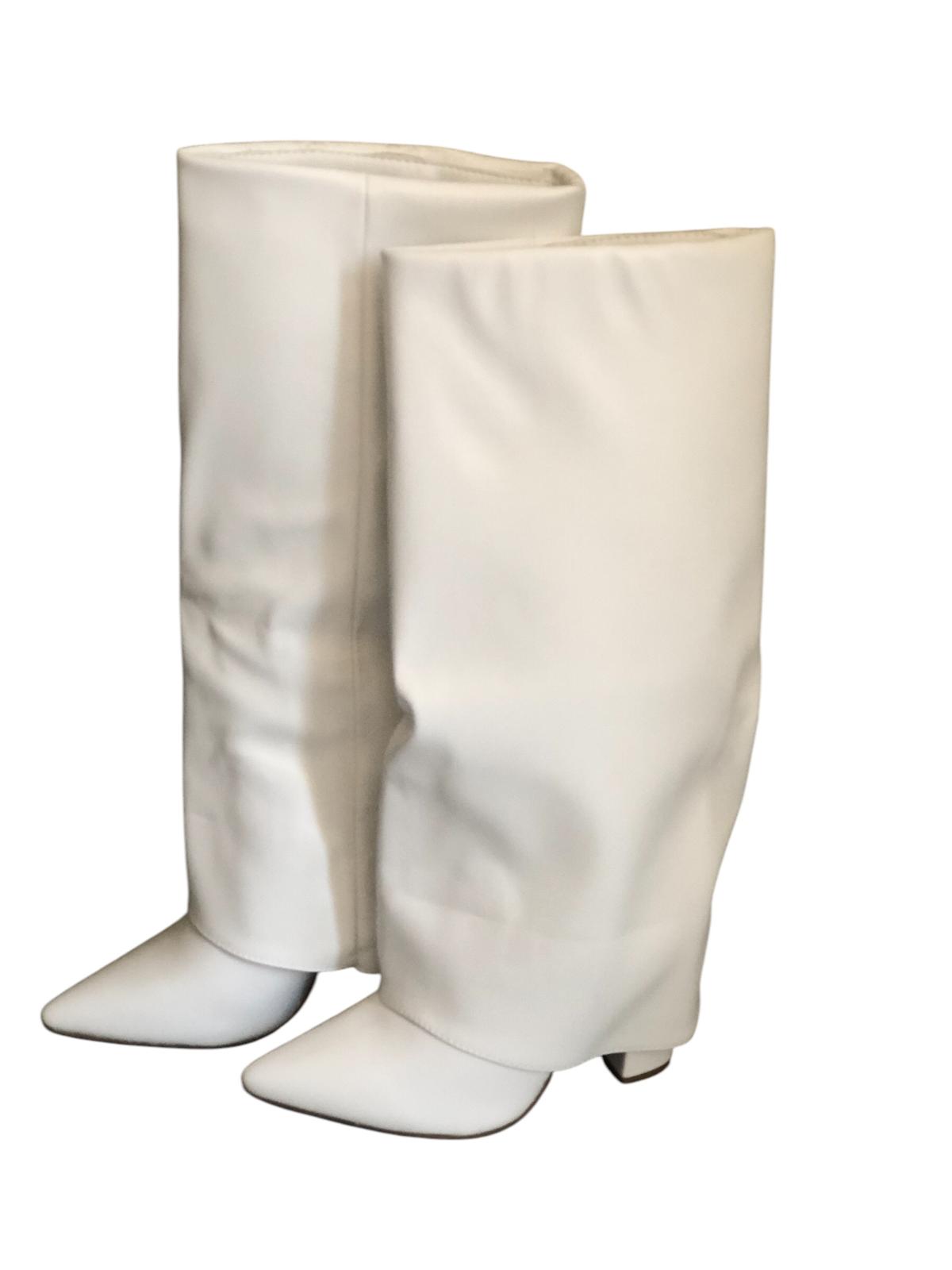 STIVALE RISVOLTO BIANCO