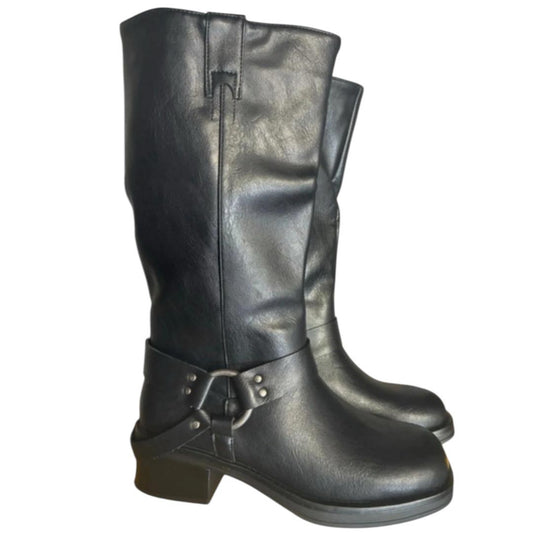 stivale biker una fibbia