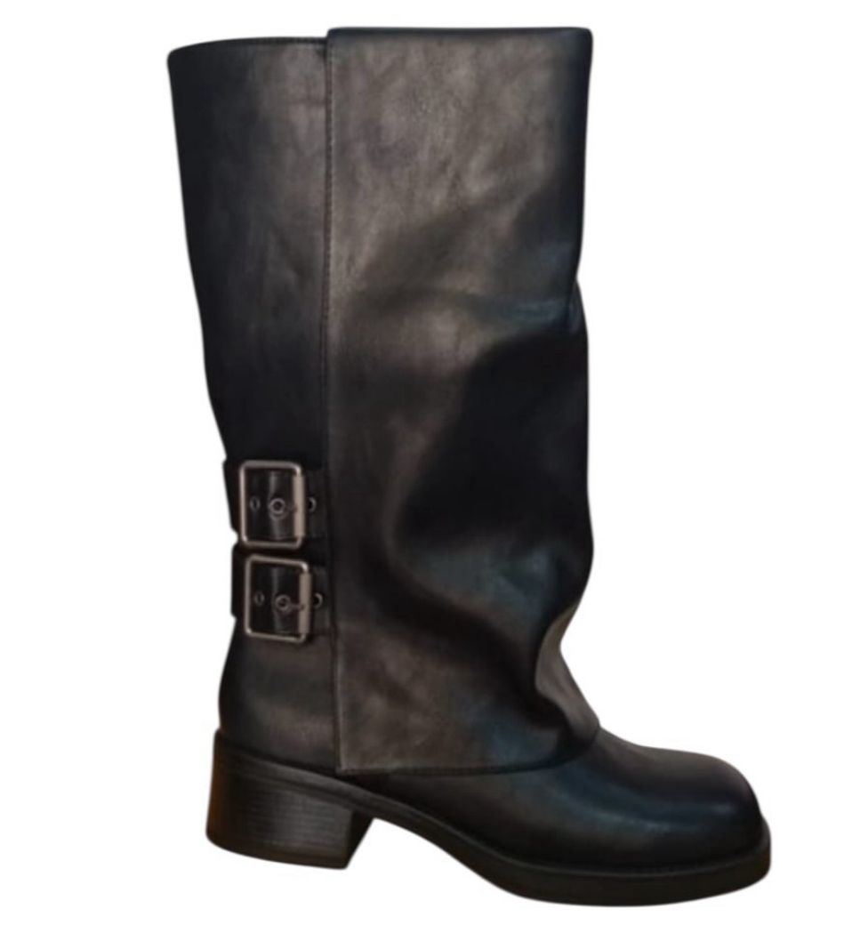 stivale Biker due fibbie